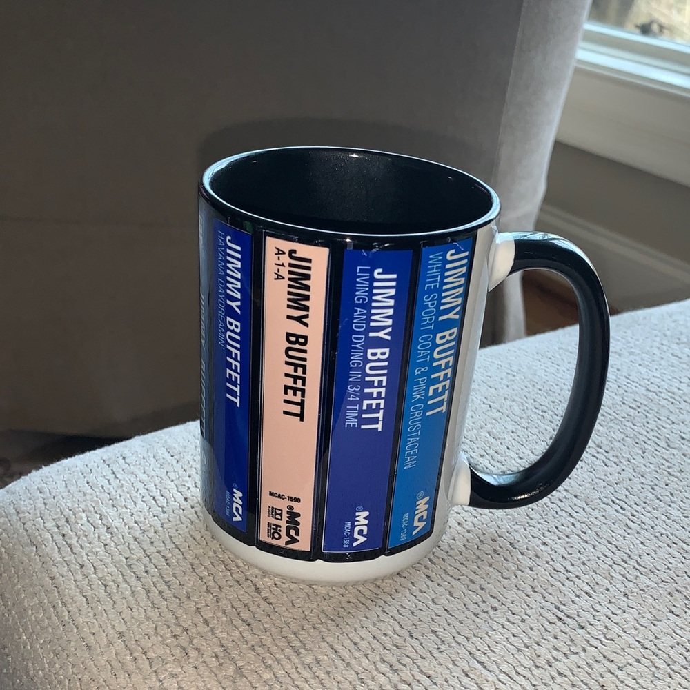 Retro Cassette Tapes Jimmy Buffett Ceramic Mug